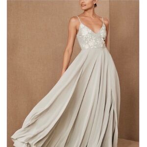 NWT BHLDN Sadia Dress In Fog Size 18